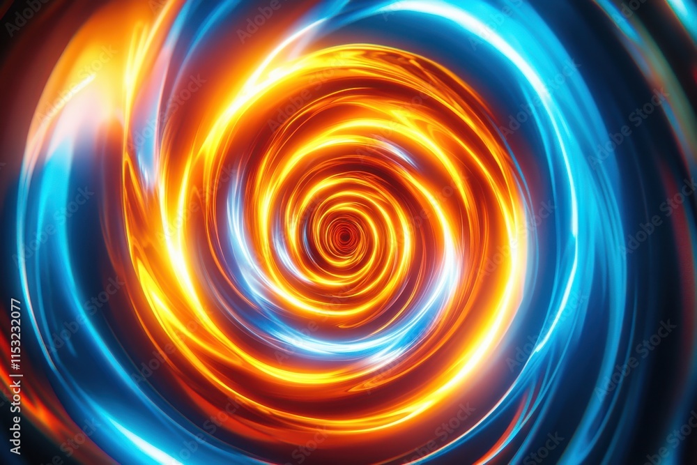 Vibrant Bright Cyan and Orange Neon Spirals for Creative Projects and Backgrounds Vibrant Bright Cyan and Orange Neon Spirals for Creative Projects and Backgrounds