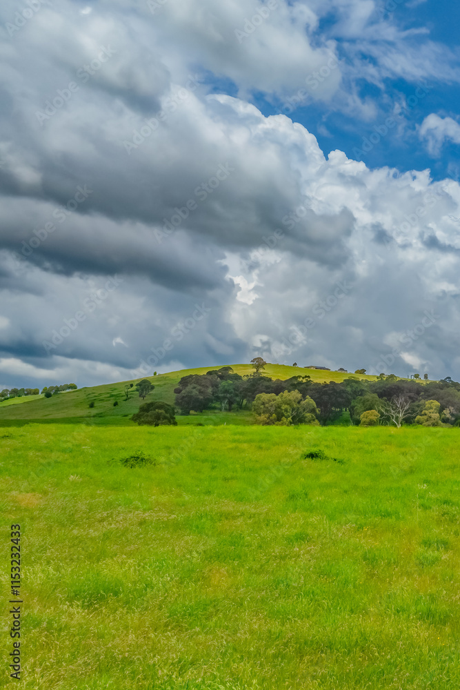 Stormy skies over the rural countryside Stormy skies over the rural countryside