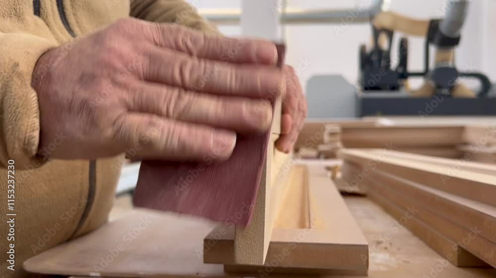 Woodworking, factory workers producing wood, furniture production, craftsman, master, hands of workers, Woodworking, factory workers producing wood, furniture production, craftsman, master, hands of workers,