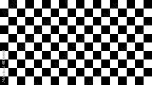 Rally flag texture. Black and white square chessboard pattern.