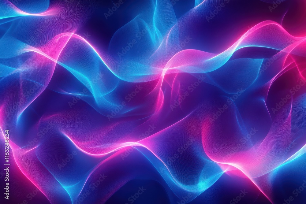 Bright Neon Waves of Light Creating Vibrant Patterns for Digital Art and Design Bright Neon Waves of Light Creating Vibrant Patterns for Digital Art and Design