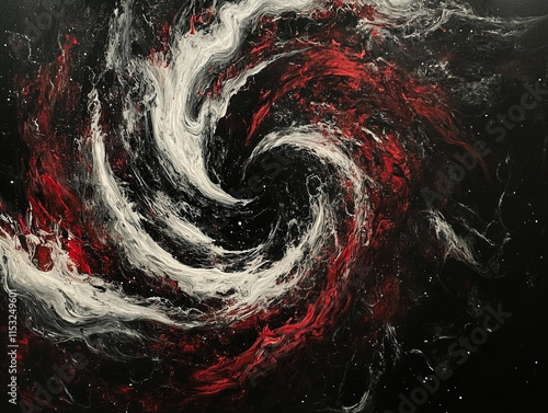 red and black abstract