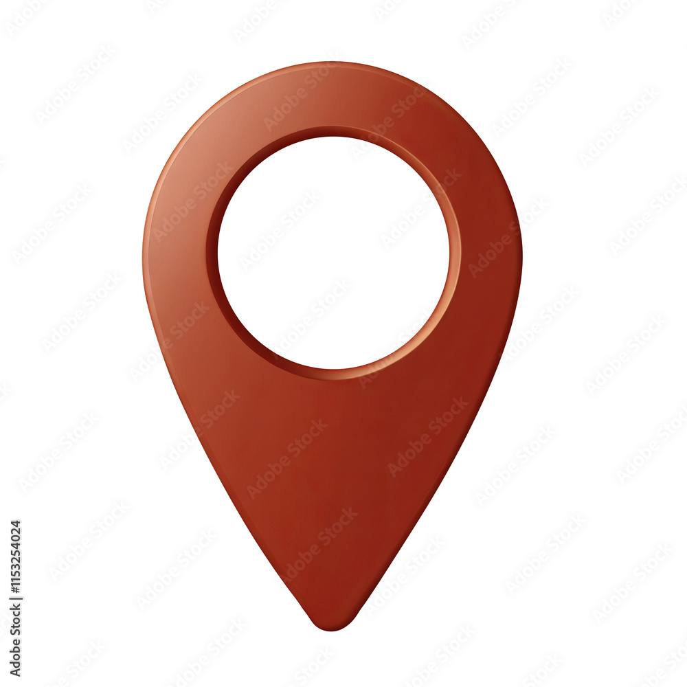 Red location map pin on transparent background PNG Generative AI Red location map pin on transparent background PNG Generative AI