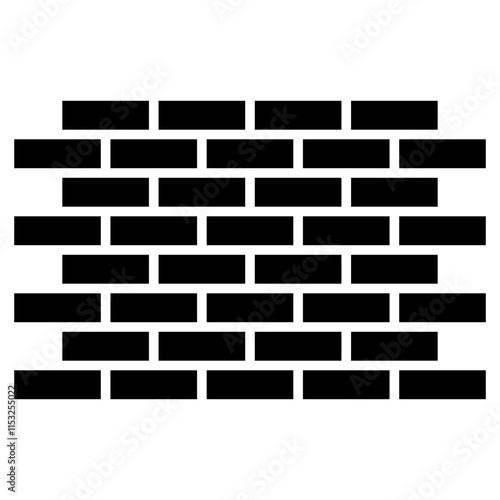 brick wall solid icon	