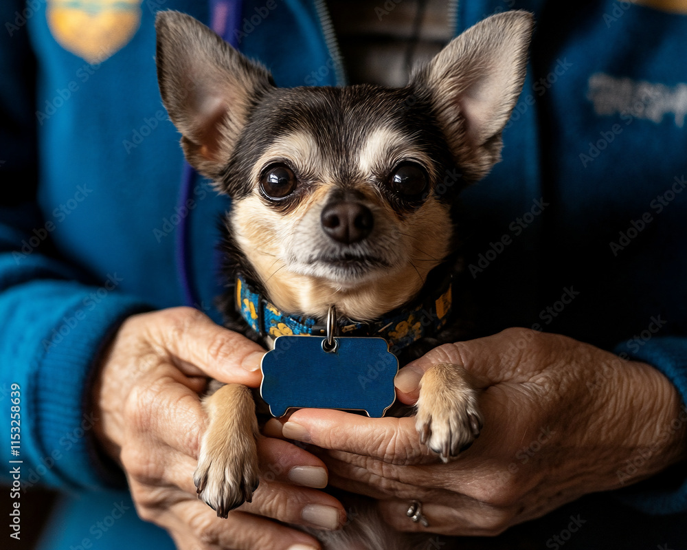 Heartwarming Close Up Shelter Worker Holding a Puppy Heartwarming Close Up Shelter Worker Holding a Puppy