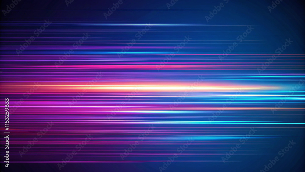Illuminated Energy Paths: A Stunning Abstract Display of Speed on a Dark Blue Canvas Illuminated Energy Paths: A Stunning Abstract Display of Speed on a Dark Blue Canvas