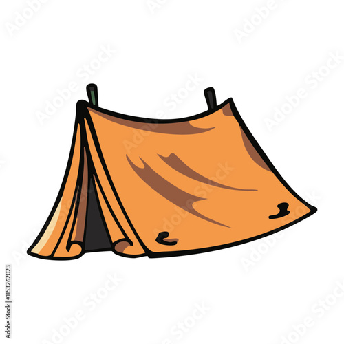 camp stay tent vector illustration camping theme