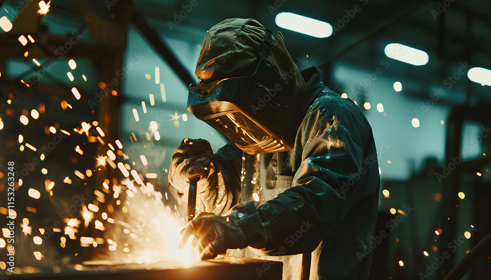 worker using torch cutter to cut through metal worker using torch cutter to cut through metal
