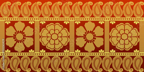 beautiful graphic saree design and this sari design is in Indian style which is for textile fashion industry and it can be used as wallpaper backdrop and website bg this style is originated in india 