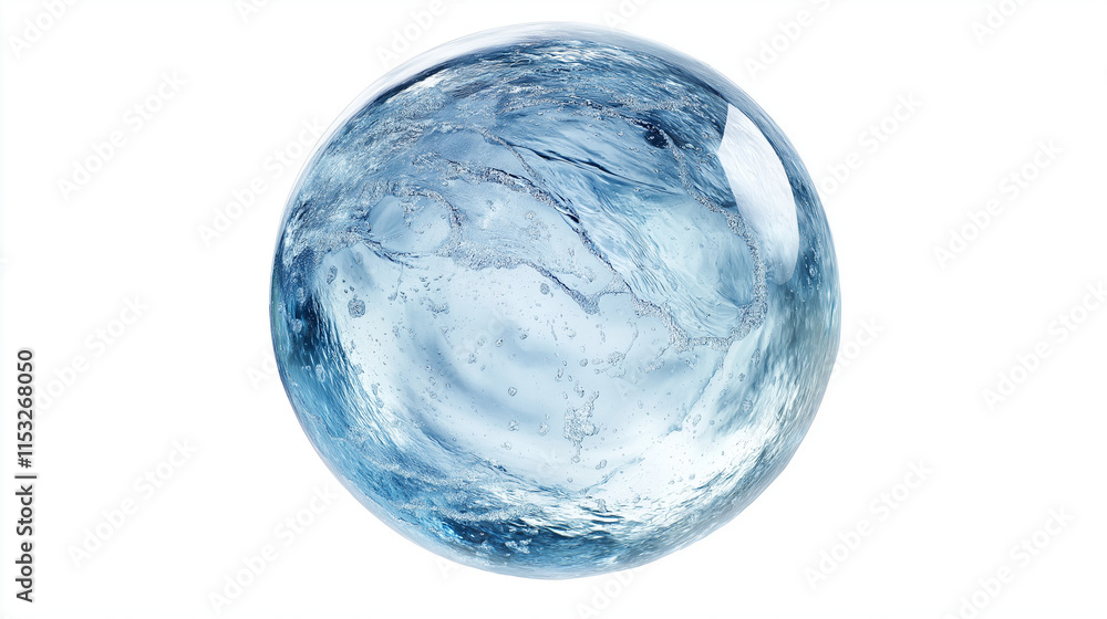 Water splash, photograph of a water element in a perfect spherical shape, isolated on a white background. Professionally captured with intricate details, clean focus, and no text within the splash Water splash, photograph of a water element in a perfect spherical shape, isolated on a white background. Professionally captured with intricate details, clean focus, and no text within the splash