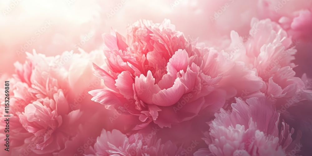 Fluffy peonies create a beautiful floral background, perfect for a spring flowers concept. This design highlights fluffy peonies, bringing a touch of nature to any project or artwork. Fluffy peonies create a beautiful floral background, perfect for a spring flowers concept. This design highlights fluffy peonies, bringing a touch of nature to any project or artwork.