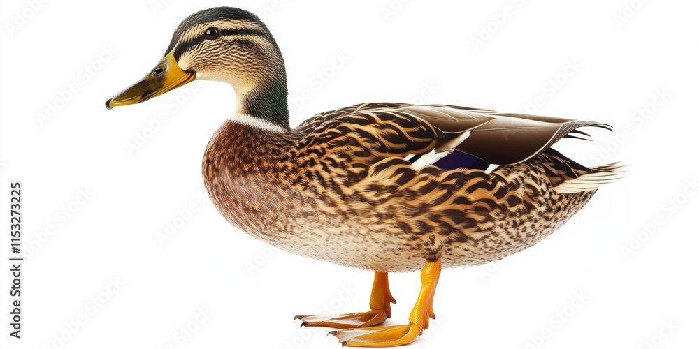 Duck on a clean white background, showcasing the elegance and charm of the duck. This duck image highlights the simplicity and beauty of this delightful bird against a stark backdrop. Duck on a clean white background, showcasing the elegance and charm of the duck. This duck image highlights the simplicity and beauty of this delightful bird against a stark backdrop.