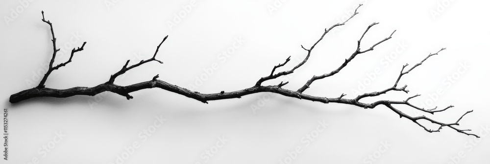 Obraz premium Bare Tree Branch Silhouette