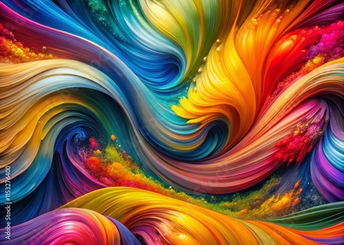 Wallpaper Mural Panoramic Abstract Background: Vibrant Colors & Patterns for Diabetes Awareness Torontodigital.ca