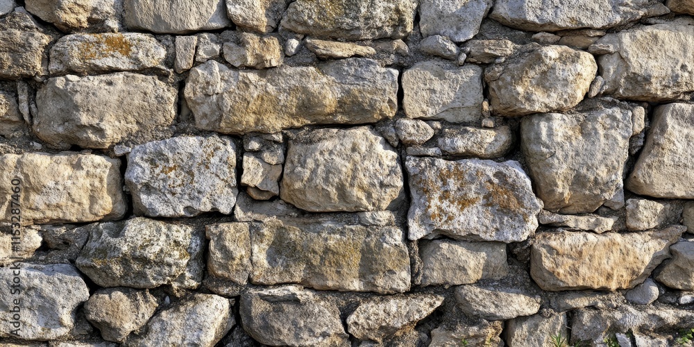 Texture of an ancient stone wall provides a background that conveys a sense of history and age. The stone wall texture adds depth and character to the setting. Texture of an ancient stone wall provides a background that conveys a sense of history and age. The stone wall texture adds depth and character to the setting.