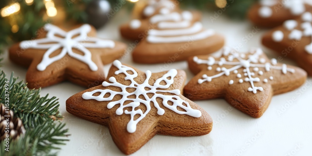Homemade gingerbread cookies in the shape of stars and trees are perfect for the holiday season. These delicious homemade gingerbread treats bring festive joy to any celebration. Homemade gingerbread cookies in the shape of stars and trees are perfect for the holiday season. These delicious homemade gingerbread treats bring festive joy to any celebration.