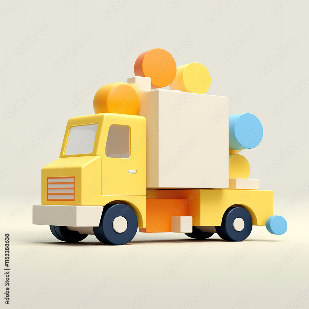 truck with boxes truck with boxes