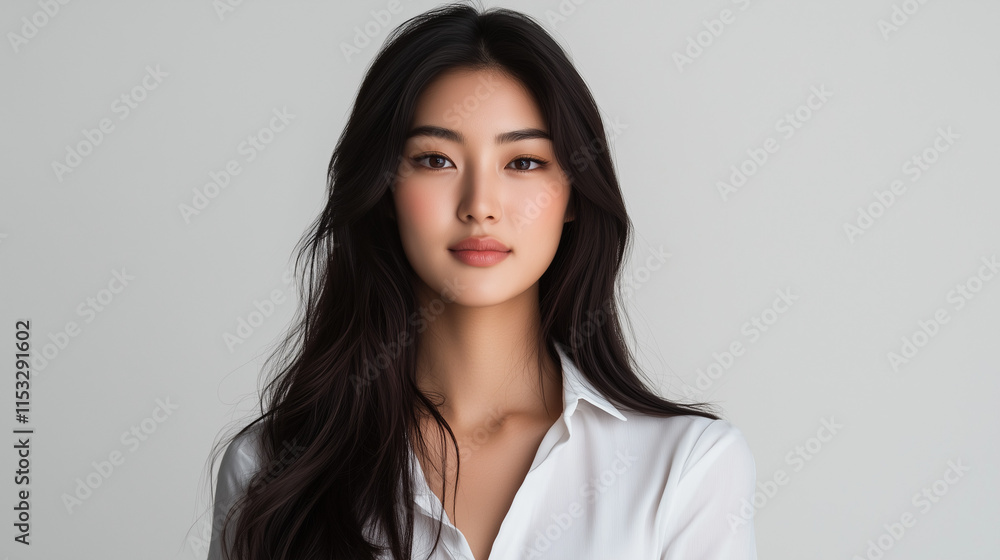 Professional Portrait of a Confident Stylish Businesswoman in Formal Attire Isolated on White Background Professional Portrait of a Confident Stylish Businesswoman in Formal Attire Isolated on White Background