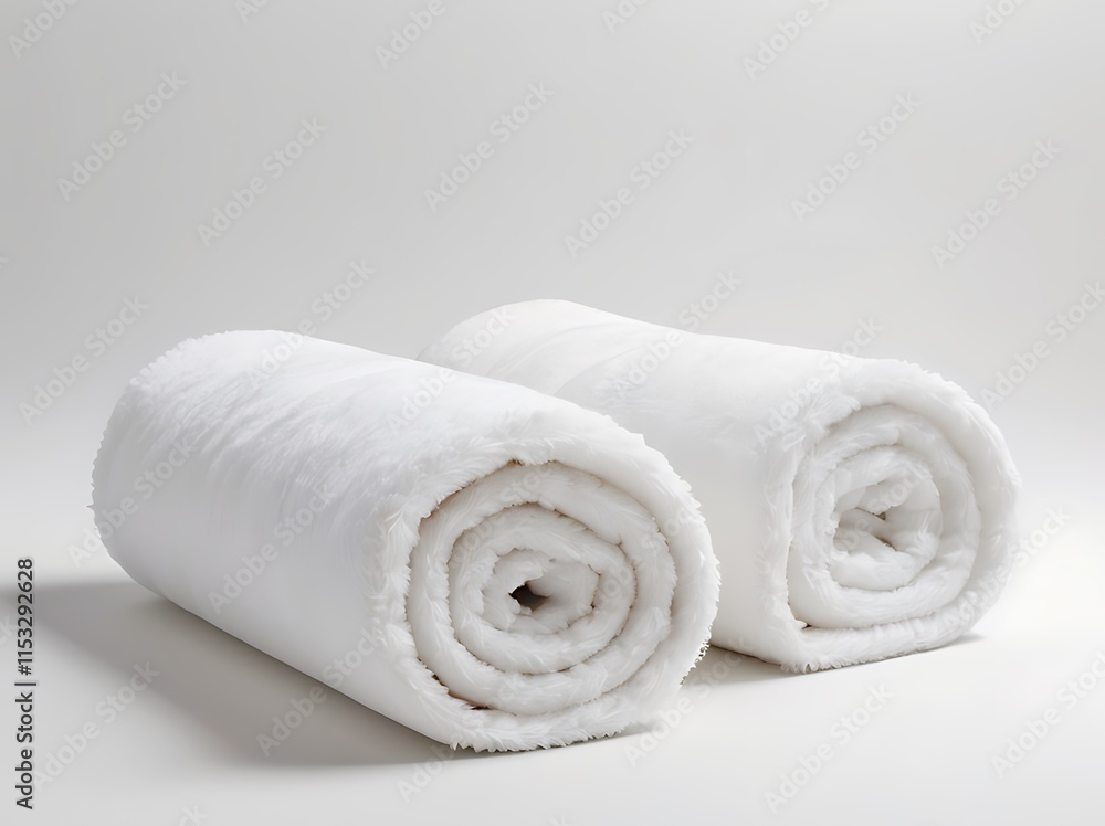 white towel on white background white towel on white background