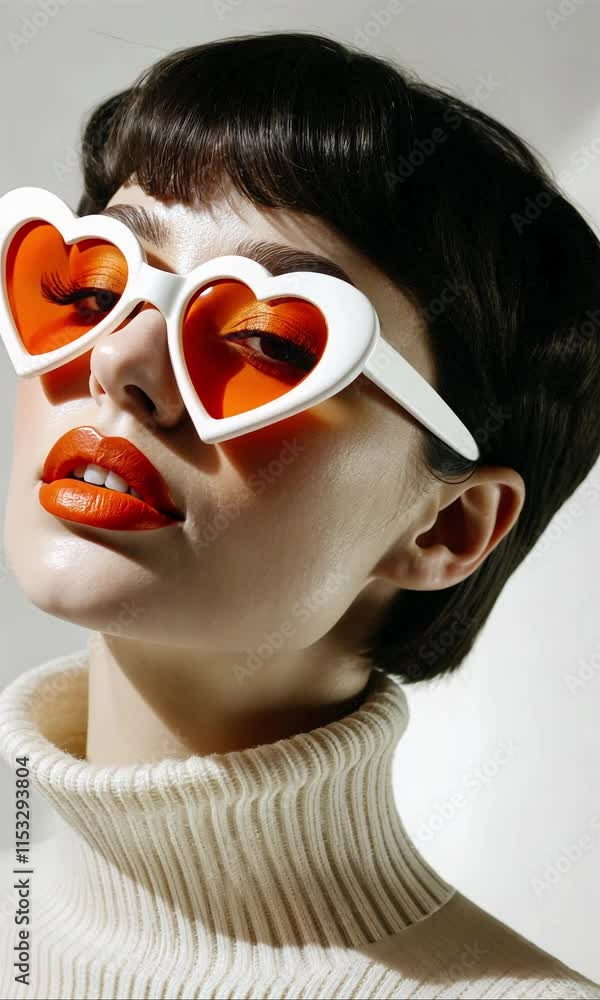 Model in fashion sunglasses. Model in fashion sunglasses.