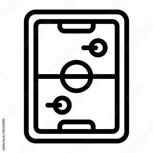 Air Hockey Line Icon