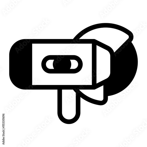 Angle Grinder Glyph Icon