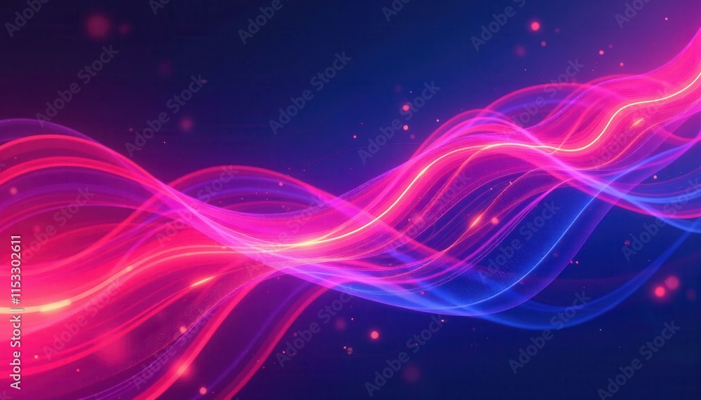 Abstract flowing waves of pink and blue light with bokeh, creating a dynamic and vibrant background, perfect for technology, business, or artistic projects. Abstract flowing waves of pink and blue light with bokeh, creating a dynamic and vibrant background, perfect for technology, business, or artistic projects.