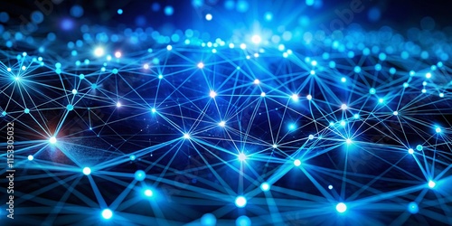 Wallpaper Mural Professional Blue Tech Network Background: Soft Shadows & Low Light Photography Torontodigital.ca