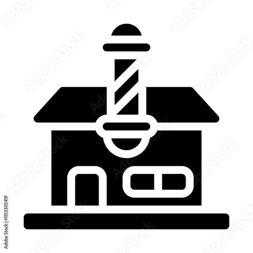 Barbershop Solid Icon