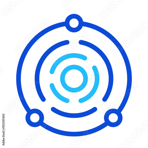 Black Hole Duoline Icon