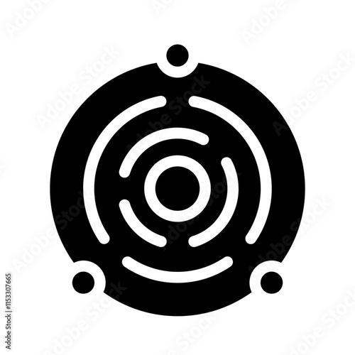 Black Hole Solid Icon