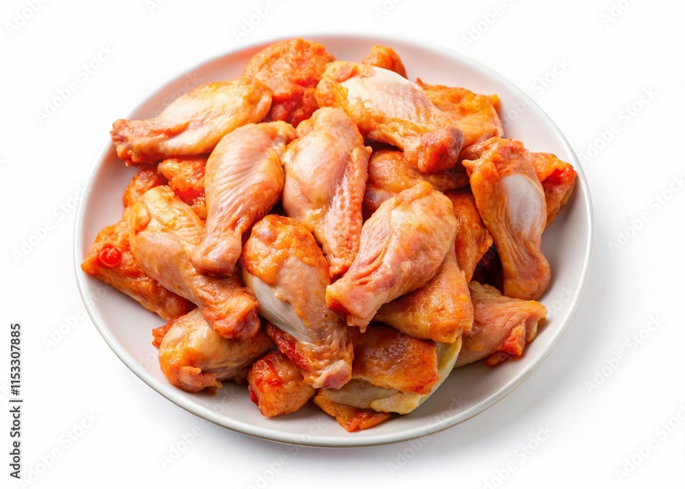 Raw Chicken Wings on Plate - Isolated PNG for Urban Exploration Food Photography Raw Chicken Wings on Plate - Isolated PNG for Urban Exploration Food Photography