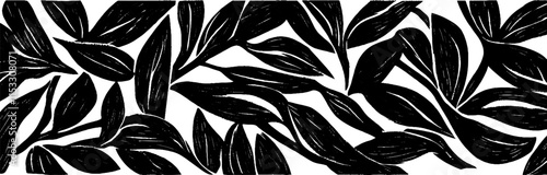 Vintage woodcut illustration showcasing a complex tangled vine pattern