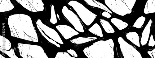 Vintage woodcut illustration showcasing a detailed cracked glass texture design
