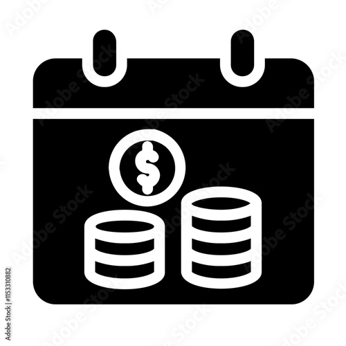 payout time glyph icon