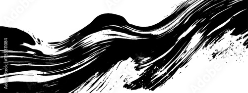 Smudged ink texture created through vintage woodcut illustration techniques