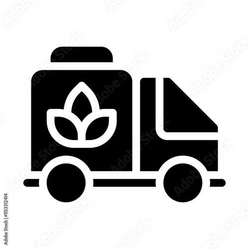 Cannabis Delivery Solid Icon