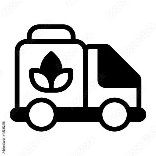 Cannabis Delivery Glyph Icon