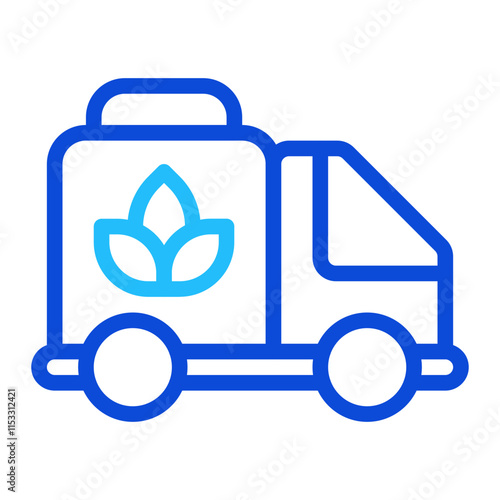 Cannabis Delivery Duoline Icon