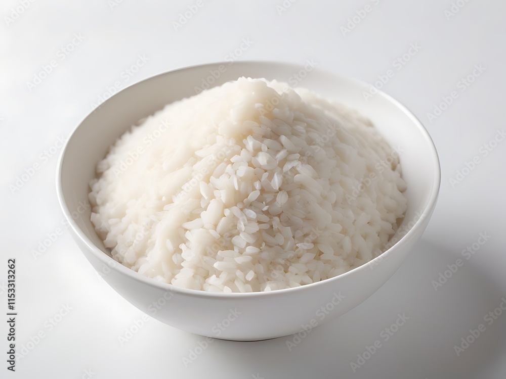 white rice in a bowl white rice in a bowl