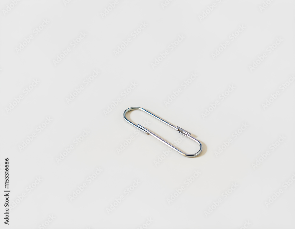 Simple Paperclip: Minimalist Office Style on Light Wood Simple Paperclip: Minimalist Office Style on Light Wood