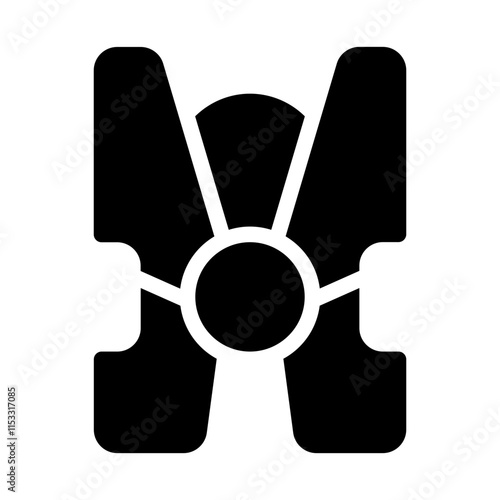 Clothespin Solid Icon