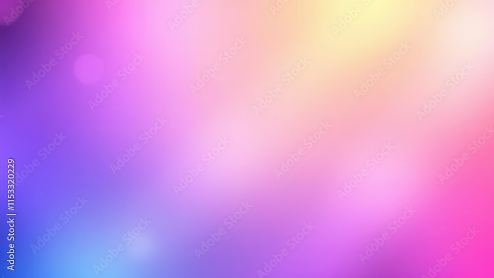 Abstract soft gradient background featuring a blend of vibrant colors including pink, purple, blue, and yellow, perfect for creative design or artistic projects. Abstract soft gradient background featuring a blend of vibrant colors including pink, purple, blue, and yellow, perfect for creative design or artistic projects.