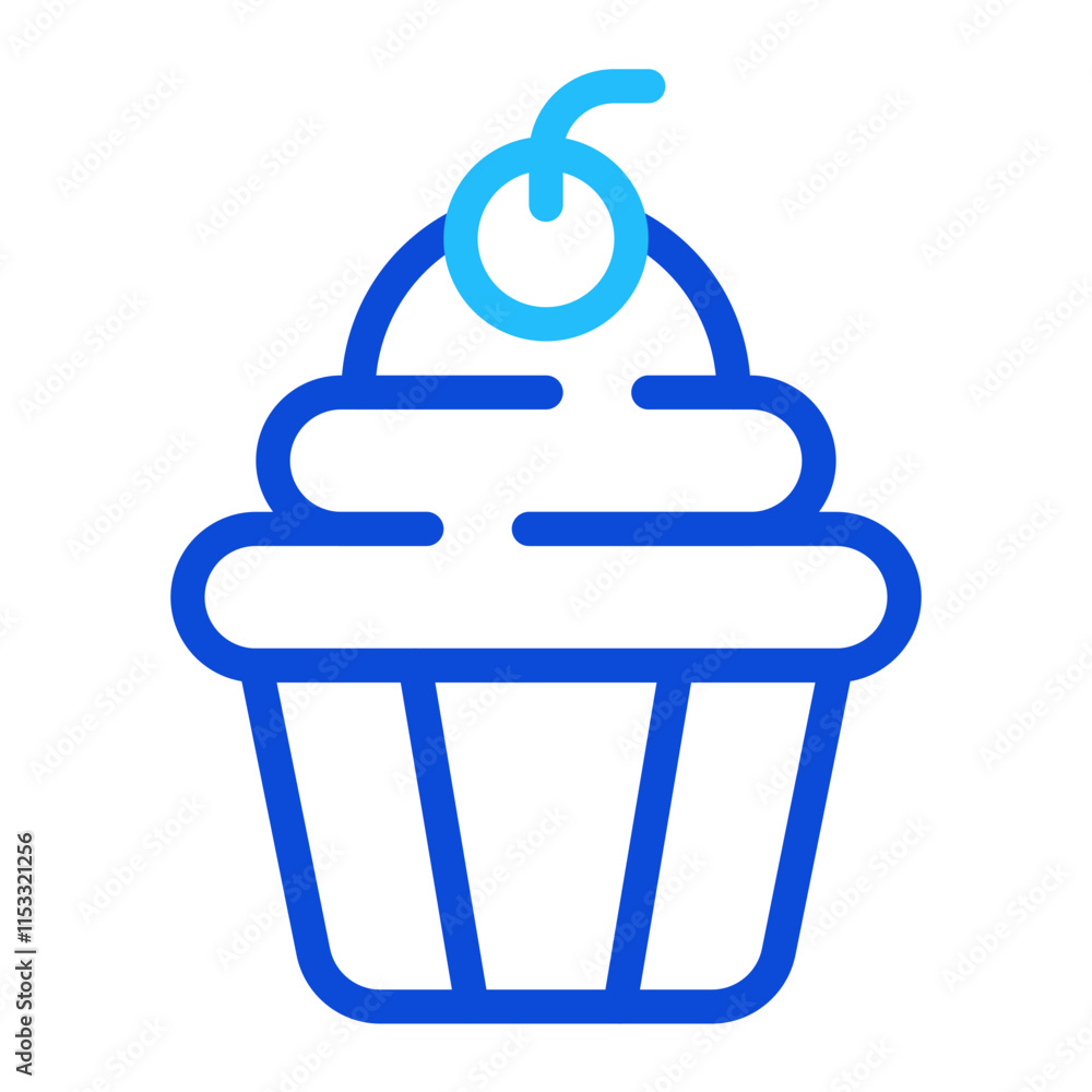 Cupcake Duoline Icon Cupcake Duoline Icon