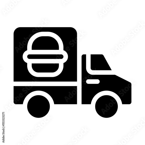 Delivery Truck Solid Icon