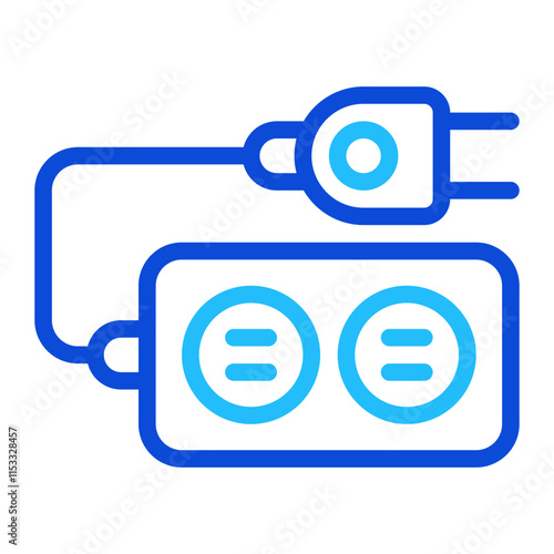 Electrical Plugs Duoline Icon