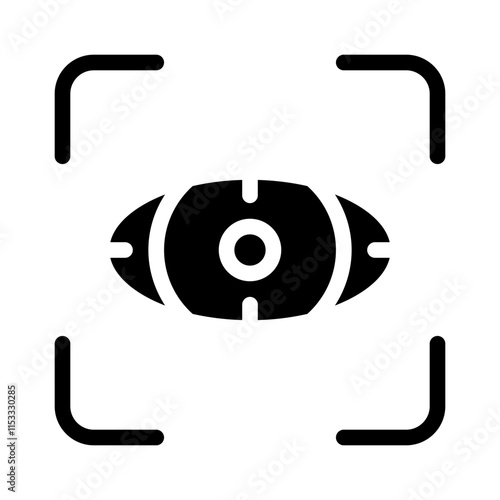 Eye Scanner Solid Icon