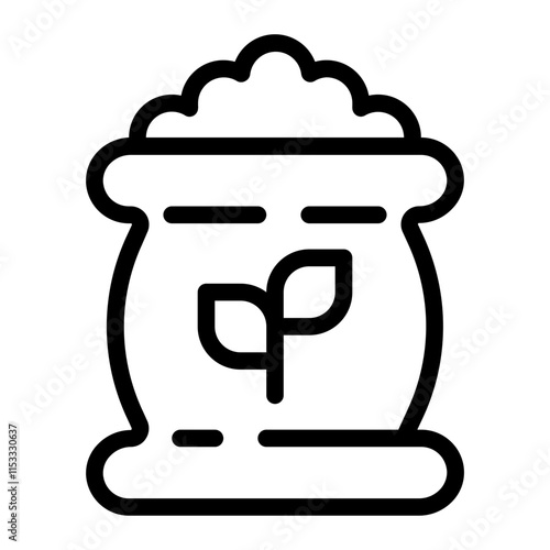 Fertilizer Line Icon