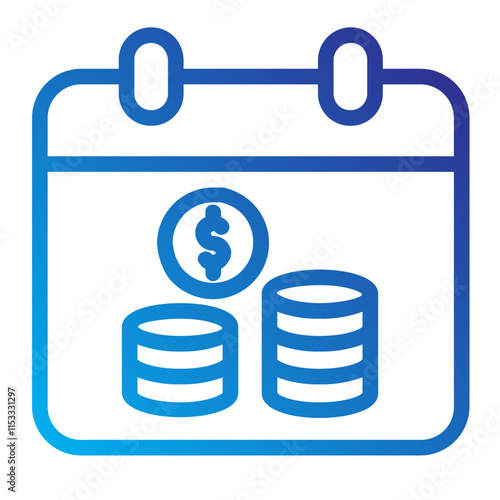 payout time line gradient icon