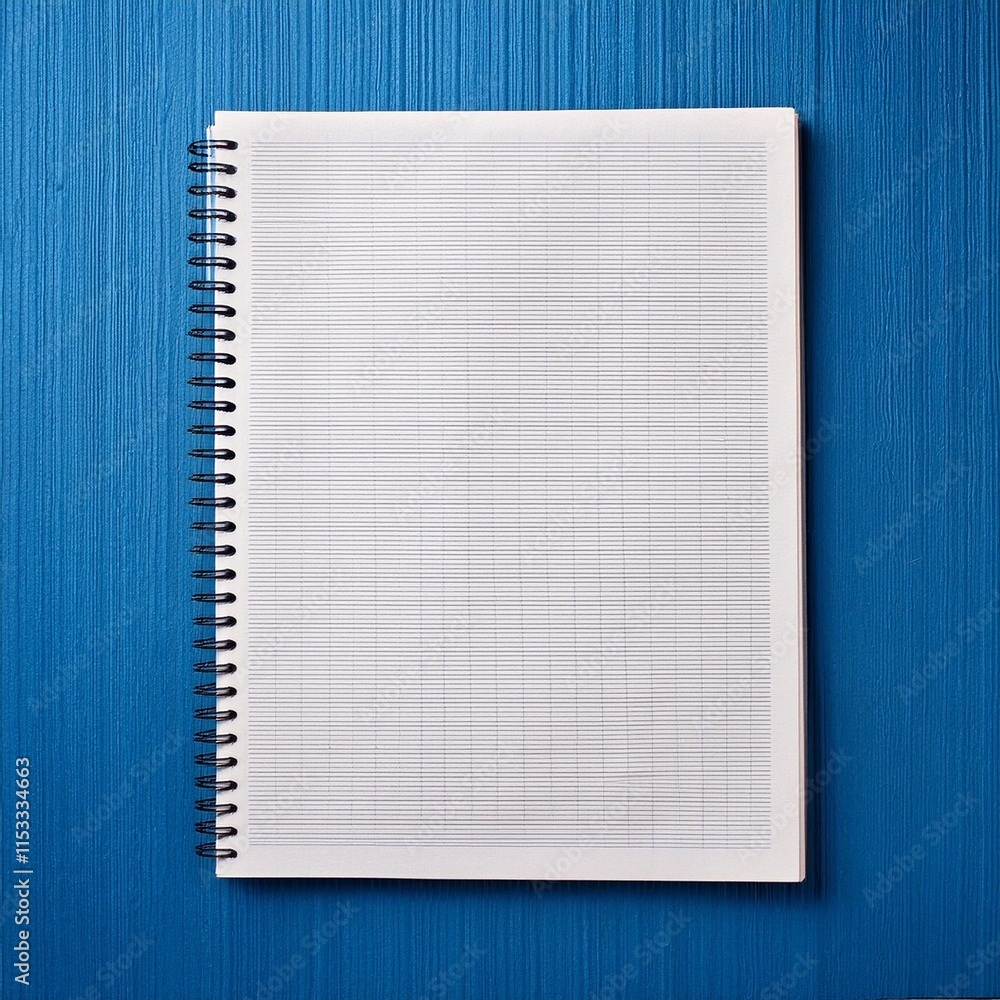 notebook sheet with blue grid banner Lined paper background notebook sheet with blue grid banner Lined paper background